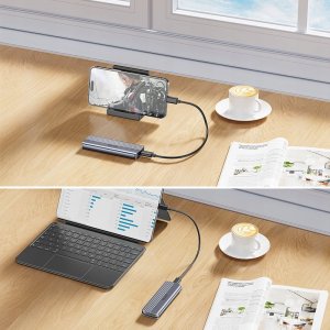 Kieszeń Unitek Obudowa zewnętrzna na dysk SSD M.2 (PCIe/NVMe) USB TYP-C 10Gbps, aluminium (S1241B01) 9