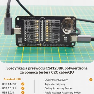 Kabel USB Unitek USB-C - USB-C 5 m Srebrny (C14123BK-5M) 8