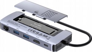 HUB USB Unitek Unitek Aktywny Hub USB-C 10 Gbps, Obudowa na dysk M.2, HDMI 3