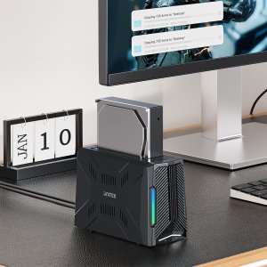 Stacja dokująca Unitek Unitek Stacja dokująca, 1x dysk M.2 NVMe, 1x dysk SATA, USB-C 10 Gbps 13