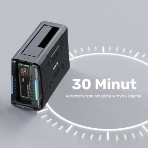 Stacja dokująca Unitek Unitek Stacja dokująca, 1x dysk M.2 NVMe, 1x dysk SATA, USB-C 10 Gbps 9