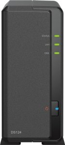 Serwer Synology Synology DS124 /8T | 1-zatokowy serwer NAS w zestawie z dyskiem o łącznej pojemności 8TB, Tower 2