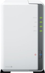 Serwer Synology Synology DS223j /8T | 2-zatokowy serwer NAS w zestawie z dyskami o łącznej pojemności 8TB, Tower 2