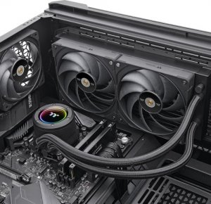 Chłodzenie wodne Thermaltake Thermaltake TOUGHLIQUID 280 EX Pro ARGB Sync All-In-One Liquid Cooler 280mm, water cooling (black) 6