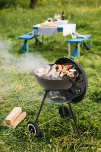 Toya LUND GRILL WĘGLOWY OKRĄGŁY Z POKRYWĄ 41cm 15