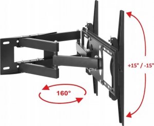 VETOUSON OBROTOWY UCHWYT do TELEWIZORA WIESZAK TV 32 40 43 48 50 cali Uniwersalny 2