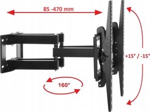 VETOUSON OBROTOWY UCHWYT do TELEWIZORA WIESZAK TV 32 40 43 48 50 cali Uniwersalny 3