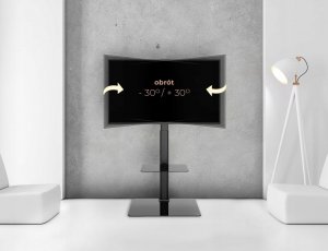 VETOUSON Obrotowy Podłogowy STOJAK TV KLA-21 Stojak pod telewizor z półką Uniwersalny 12