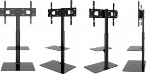 VETOUSON Obrotowy Podłogowy STOJAK TV KLA-21 Stojak pod telewizor z półką Uniwersalny 5