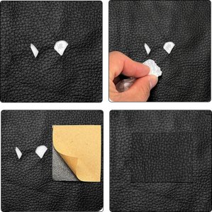 Heckermann Samoprzylepna łata skórzana 100x137cm Czarna 3