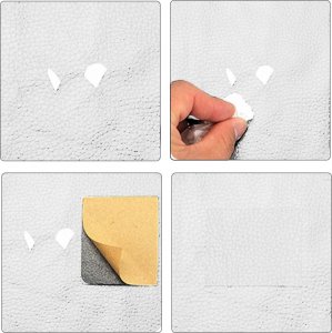 Heckermann Samoprzylepna łata skórzana 50x137cm Biała 2