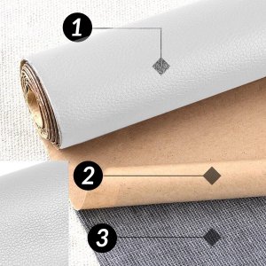 Heckermann Samoprzylepna łata skórzana 50x137cm Biała 3