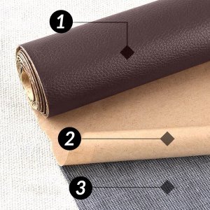 Heckermann Samoprzylepna łata skórzana 50x137cm Kawowa 3