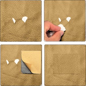 Heckermann Samoprzylepna łata skórzana 50x137cm Jasnożółta 2