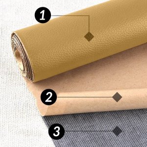 Heckermann Samoprzylepna łata skórzana 50x137cm Jasnożółta 3