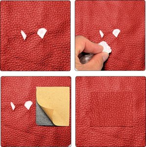 Heckermann Samoprzylepna łata skórzana 50x137cm Czerwona 2