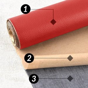 Heckermann Samoprzylepna łata skórzana 50x137cm Czerwona 3