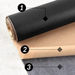 Heckermann Samoprzylepna łata skórzana 150x137cm Czarna 4