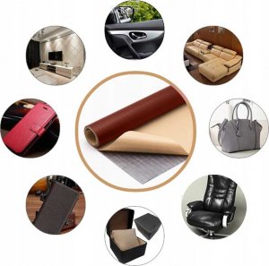 Heckermann Samoprzylepna łata skórzana 150x137cm Brązowa 4