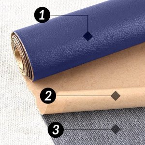 Heckermann Samoprzylepna łata skórzana 50x137cm Ciemnoniebieska 3