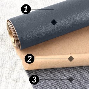 Heckermann Samoprzylepna łata skórzana 50x137cm Szara 3