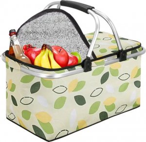 Heckermann Kosz piknikowy Heckermann 30L Żółty 5