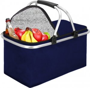 Heckermann Kosz piknikowy Heckermann 30L Granatowy 5