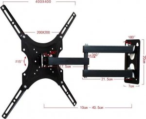 Signaflex Uchwyt do telewizora monitora 32-55" VESA obrotowy Signaflex X400 3