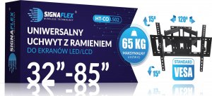 Signaflex Uchwyt do telewizora monitora 32-85" VESA obrotowy Signaflex HT-CO502 2