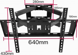 Signaflex Uchwyt do telewizora monitora 32-85" VESA obrotowy Signaflex HT-CO502 3