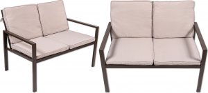 Heckermann Zestaw mebli ogrodowych 4 os. kanapa stół krzesło ogrodowe Heckermann AC-WS008-1 6