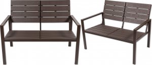 Heckermann Zestaw mebli ogrodowych 4 os. kanapa stół krzesło ogrodowe Heckermann AC-WS008-1 10