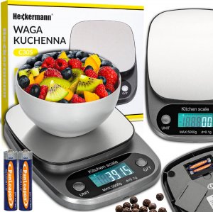 Waga kuchenna Heckermann Waga kuchenna elektroniczna mała Heckermann C305 1