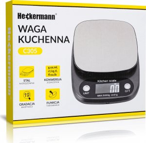 Waga kuchenna Heckermann Waga kuchenna elektroniczna mała Heckermann C305 9