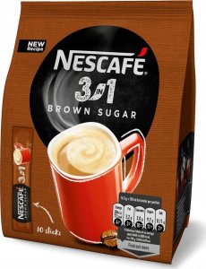 Nestle Nescaf 3in1 Brown Sugar Rozpuszczalny napój kawowy 165 g (10 x 16,5 g) 2