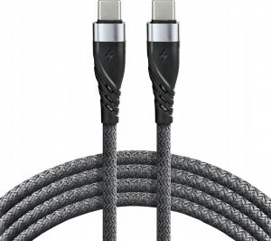 Kabel USB EverActive USB-C - USB-C 2 m Czarny (CBB-2PDG) 1