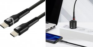 Kabel USB EverActive USB-C - USB-C 3 m Czarny (CBB-3PDR) 4