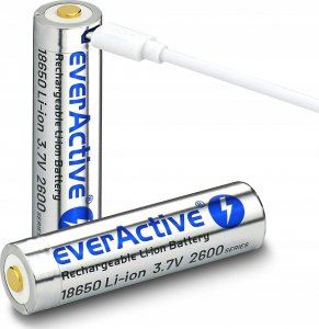 EverActive Akumulator everActive 18650 3,7V Li-ion 2600mAh micro USB z zabezpieczeniem BOX 4