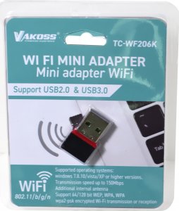 Karta sieciowa Vakoss Karta sieciowa WiFi Vakoss TC-WF206K 2