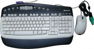 Klawiatura Logitech Klawiatura + mysz Microsoft K96-00003 PS2 1