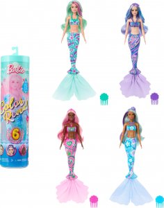 Lalka Barbie Mattel Color Reveal - Lalka z serii Morskie syrenki (HRK12) 1