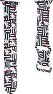 Hello Kitty Silicone Heads & Stripes - Pasek do Apple Watch 38/40/41 mm (czarny) 3