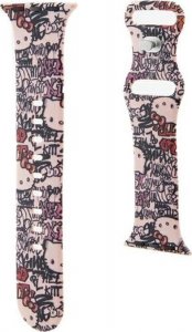 Hello Kitty Silicone Tags Graffiti - Pasek do Apple Watch 38/40/41 mm (różowy) 3