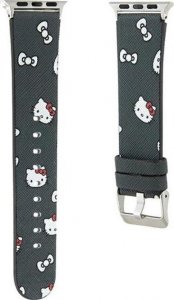 Hello Kitty Heads & Bows Pattern - Pasek do Apple Watch 38/40/41 mm (czarny) 3