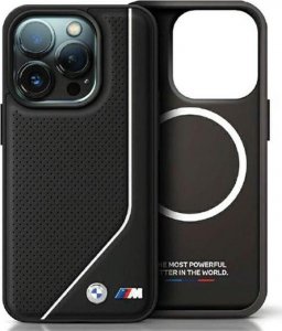 BMW BMW Perforated Twisted Line MagSafe - Etui iPhone 15 (czarny) 1
