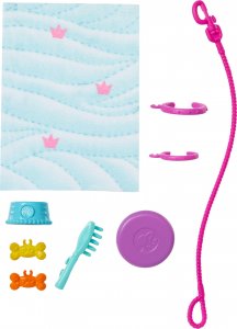 Lalka Barbie Mattel i piesek na wózku Zestaw (HTK37) 3