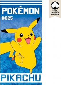 Nintendo Oficjalny bawełniany ręcznik plażowy Pokemon Pikachu #025 140x70CM 1