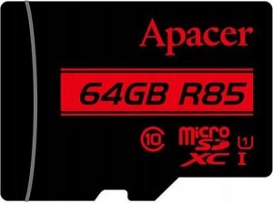 Karta Apacer R85 MicroSDXC 64 GB Class 10 UHS-I/U1  (AP64GMCSX10U5-RA) 1