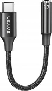 Adapter USB Usams Kabel adapter Usams AU16 USB-C/Jack 3,5mm czarny 1