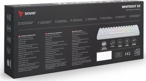 Klawiatura Savio Whiteout X2 Outemu Brown (SAVGK-WHITEOUT X2 BROWN) 9